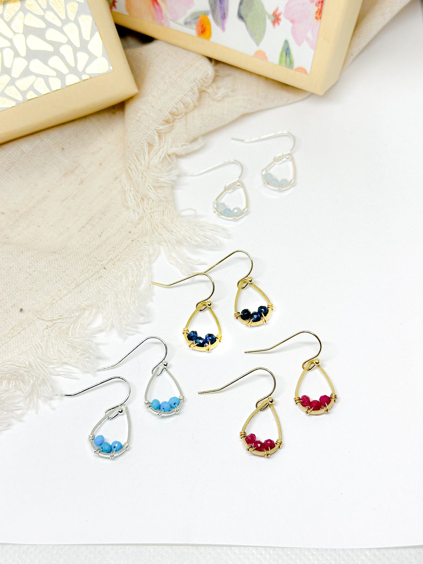 Birthstone earring mini