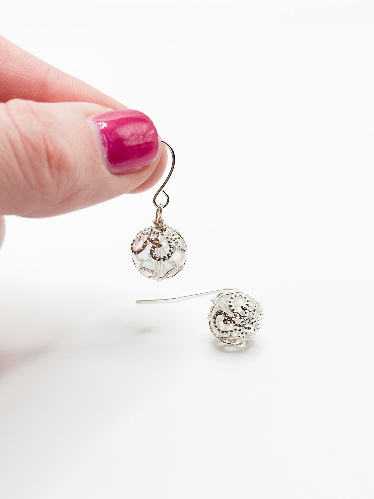 Christmas ball earrings