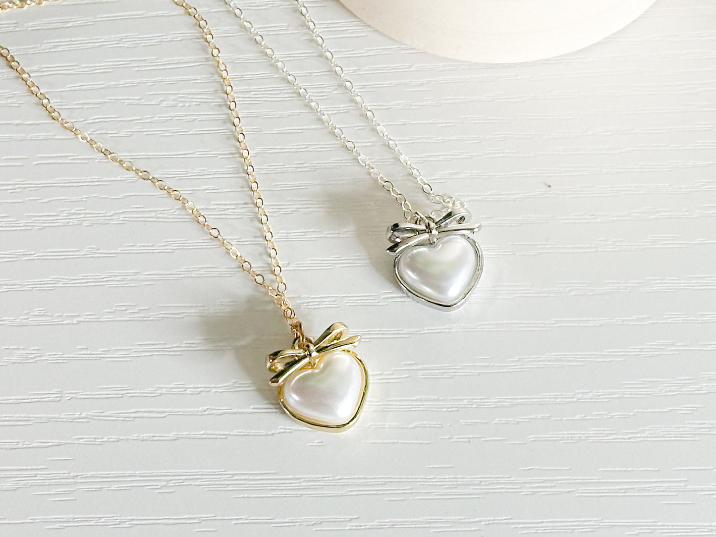 Pearl heart necklace