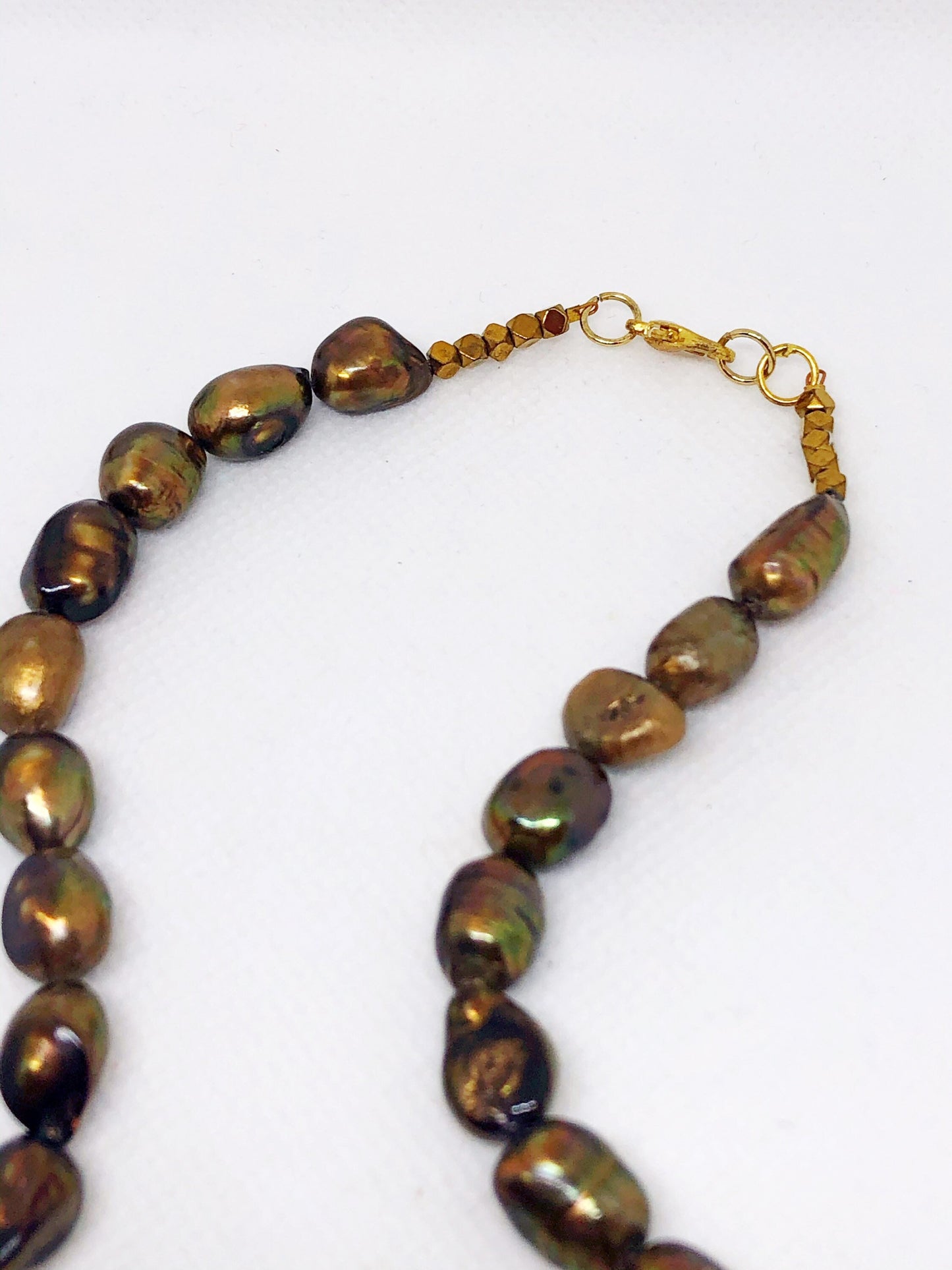 Brown pearl necklace