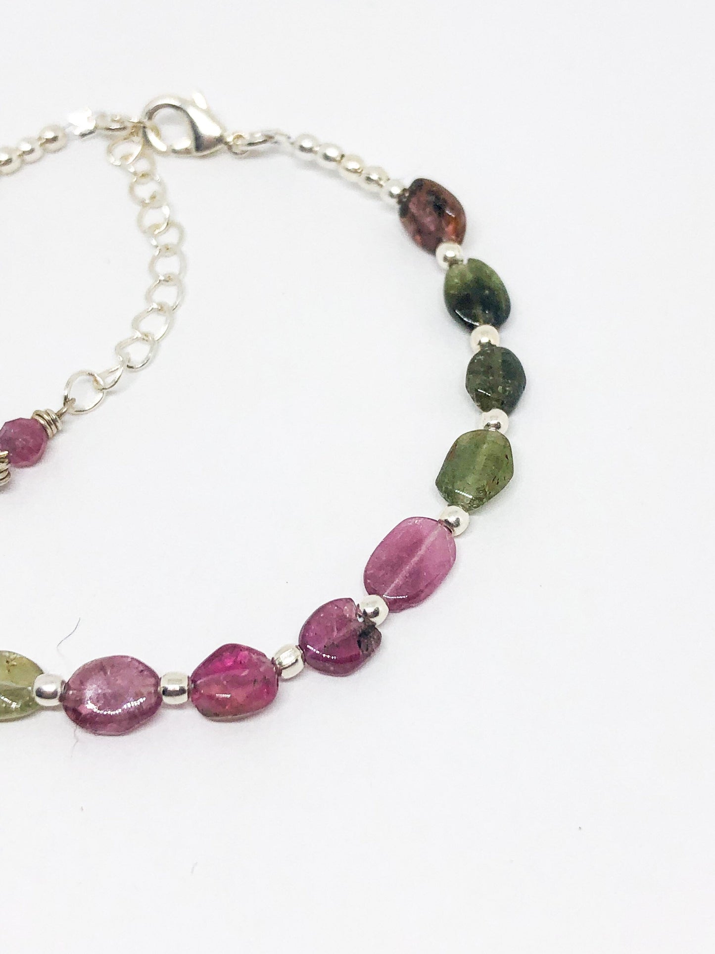 Mother's Day Gift - Original tourmaline gemstone bracelet in gold or silver