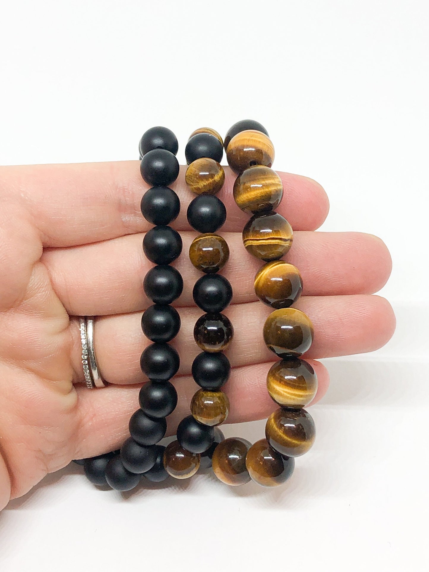 Tiger eye beaded bracelets