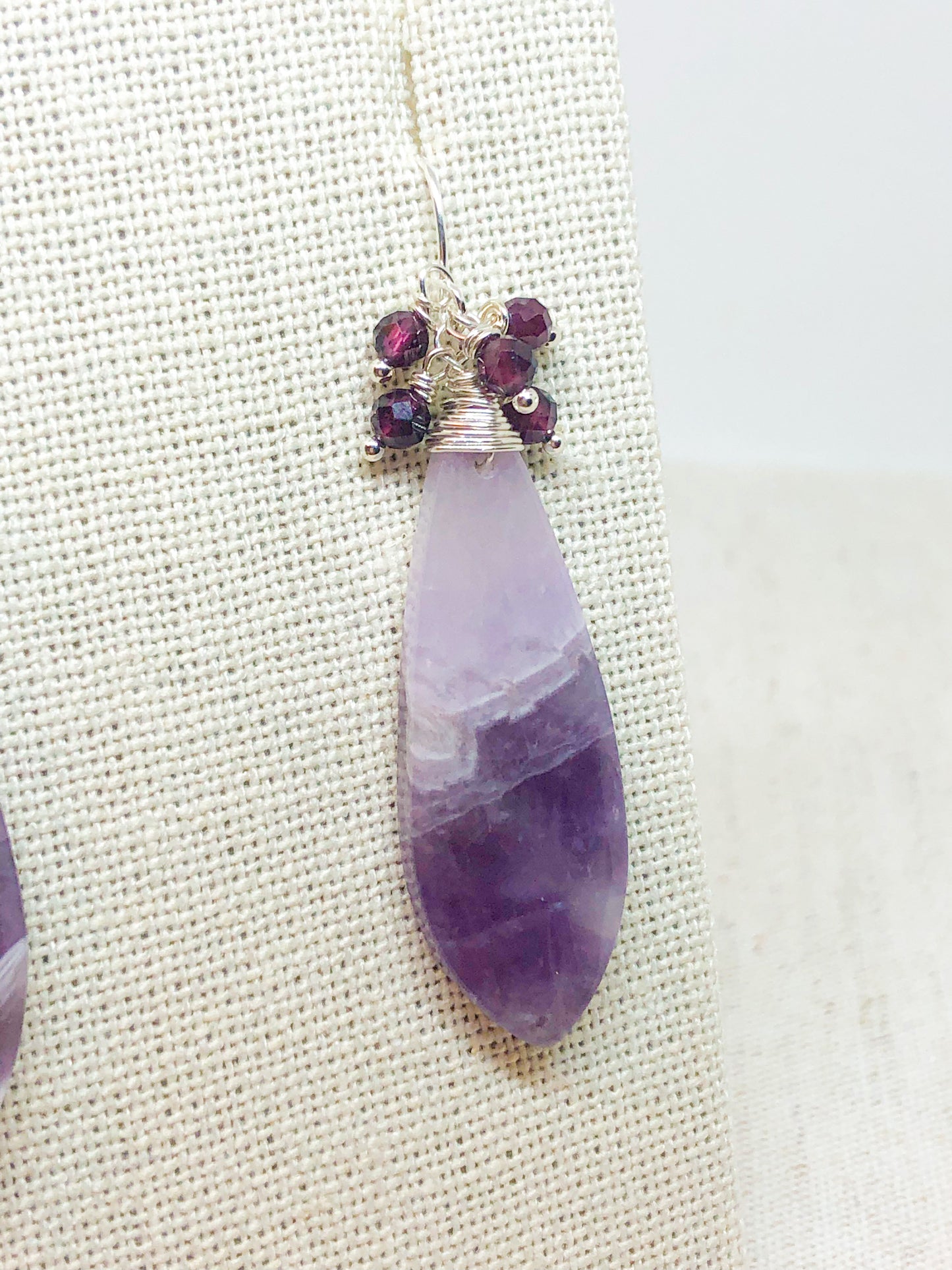 Amethyst gemstone earrings