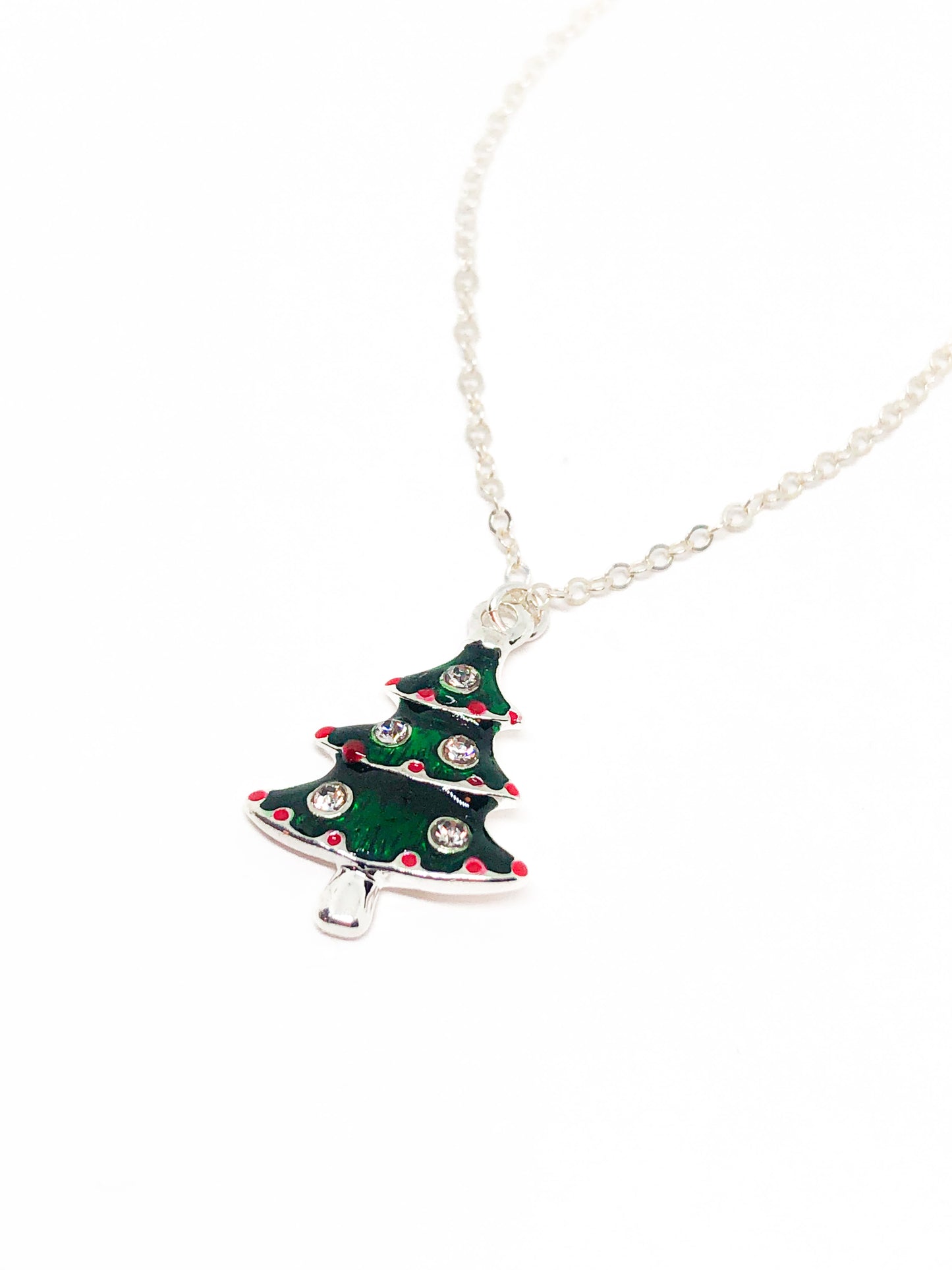 Christmas tree necklace