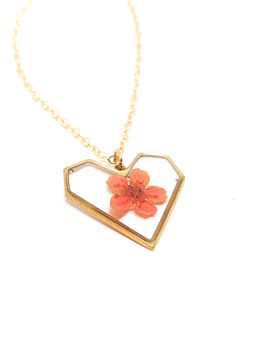 Mother's Day gift - Real flower necklace