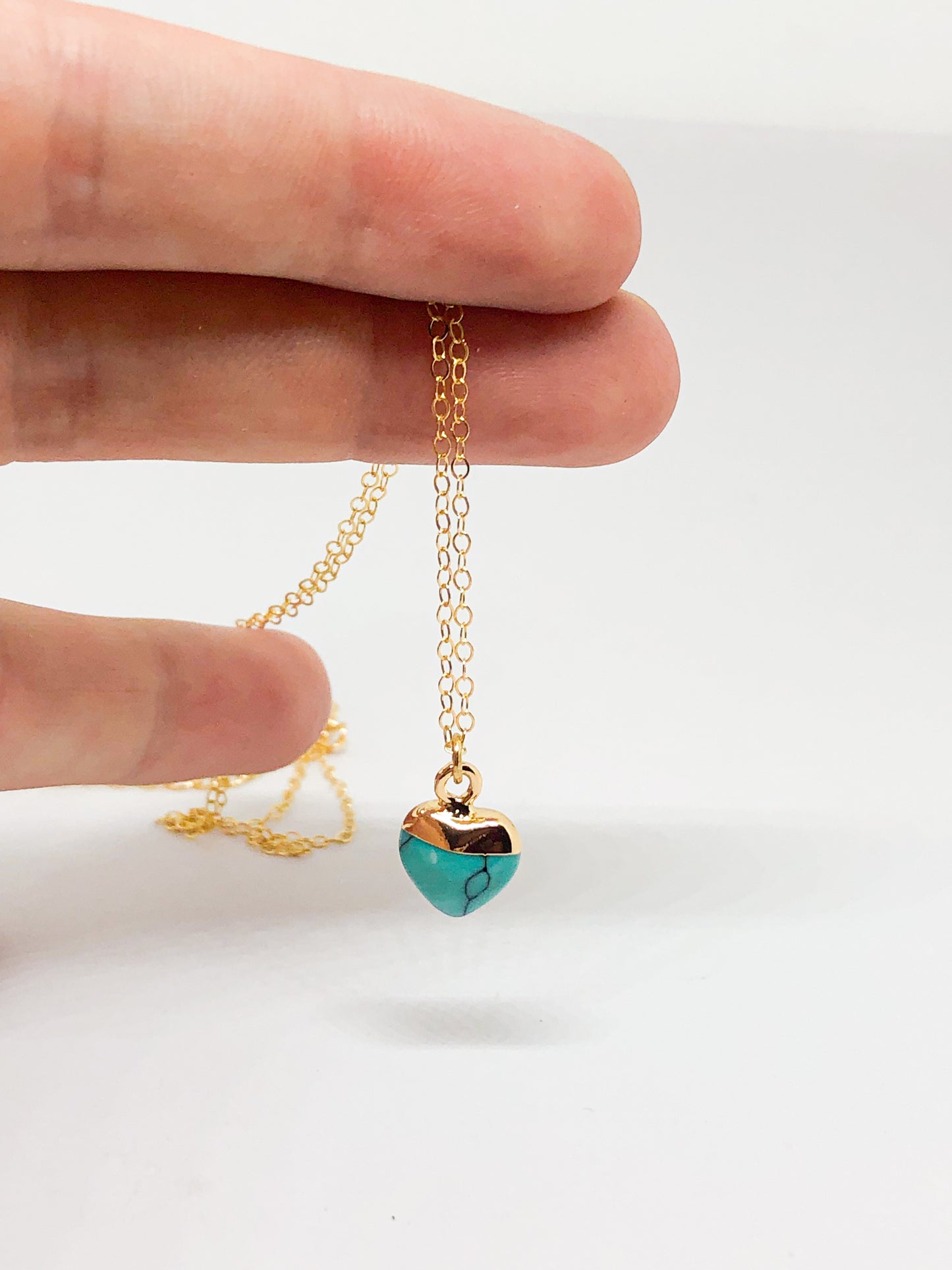 Turquoise heart necklace