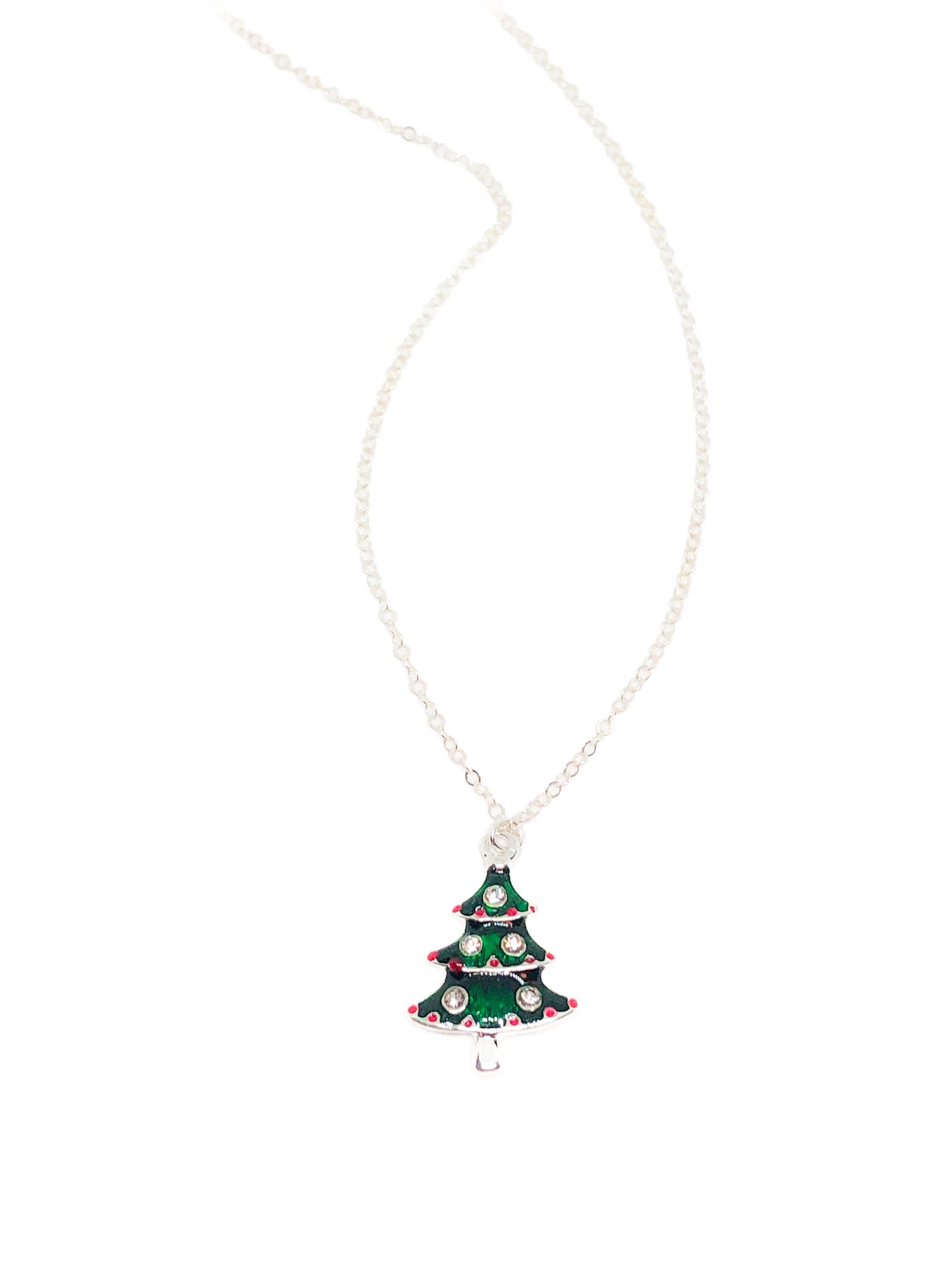 Christmas tree necklace