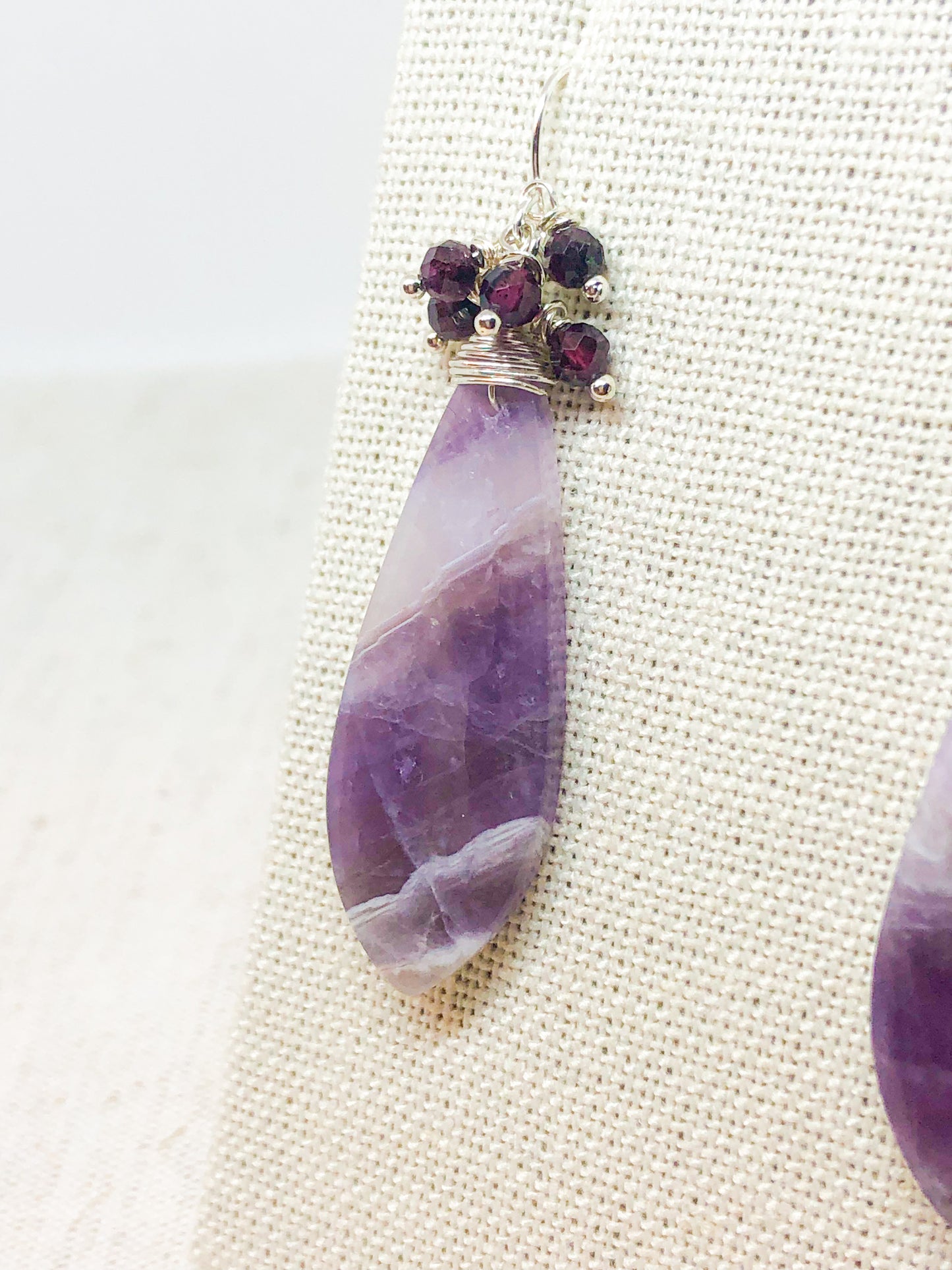 Amethyst gemstone earrings