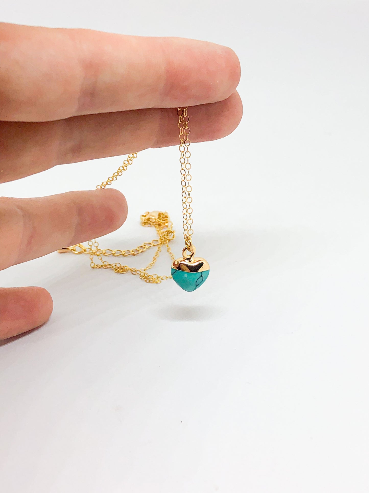 Turquoise heart necklace