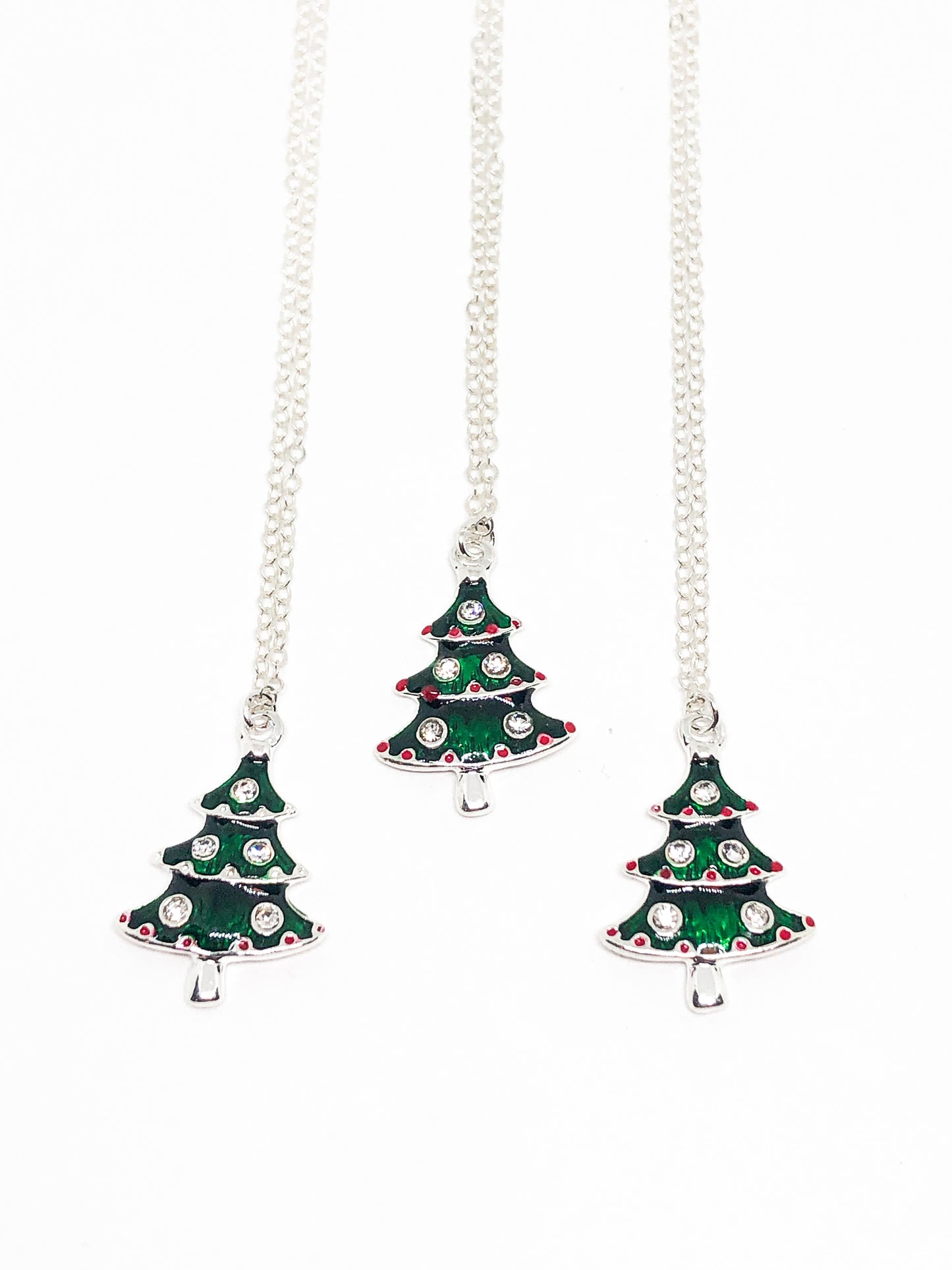 Christmas tree necklace